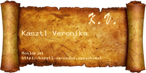 Kasztl Veronika névjegykártya